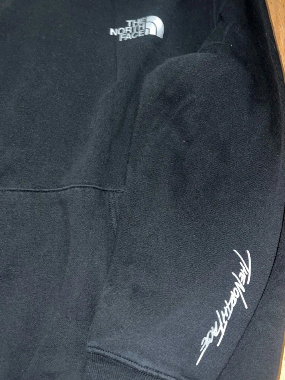 The North Face Black Pullover Hoodie with Chest Logo